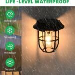 Solar Lantern Wall Lights Fixtures with Motion Sensor (1 Pc) - Image 3
