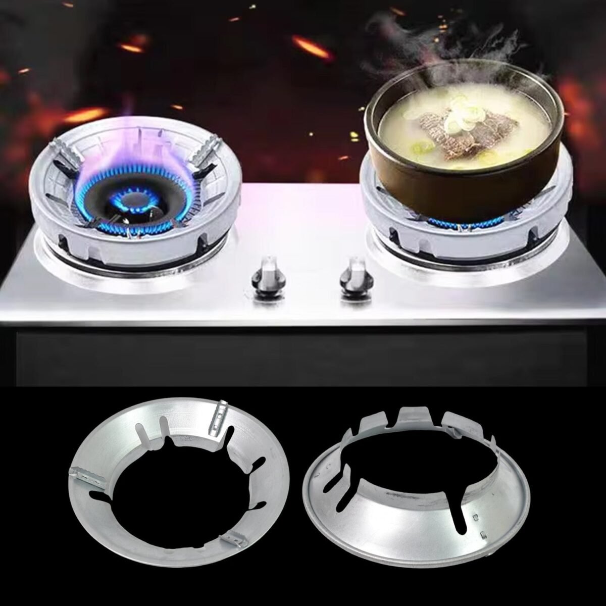 Gas Stove Burner Cover / Stand (221 Gm / 1 Pc) - Image 6