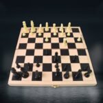 Folding Wooden Chess Board Set (30 × 30 Cm / 1 Set) - Image 6