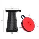 Foldable Retractable Height Adjusting Stool Space Saving Telescopic Stool for Fishing Hiking Stool for Adults and Kids. - Image 5