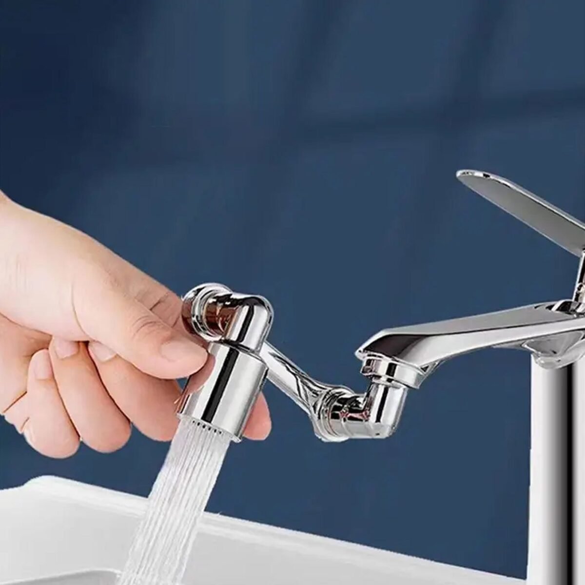 Flexible Faucet Splash Head Extender Aerator, Universal Splash Filter Faucet Sprayer (1 Set) - Image 4