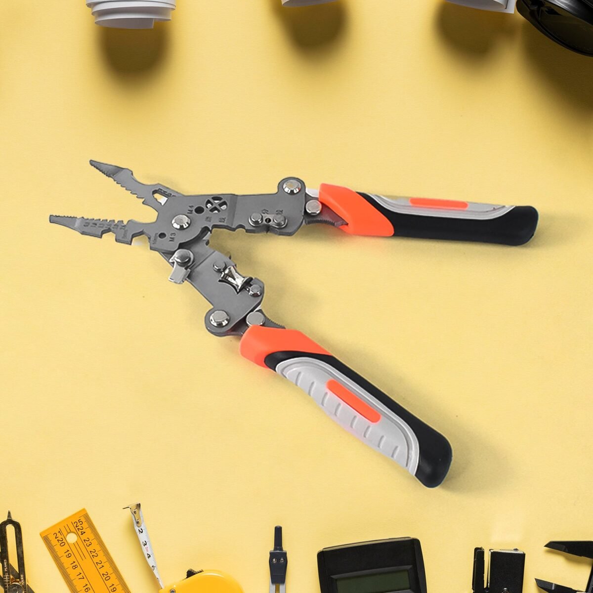 8 in 1 Wire Stripper Pliers, Soft Grip - Image 4
