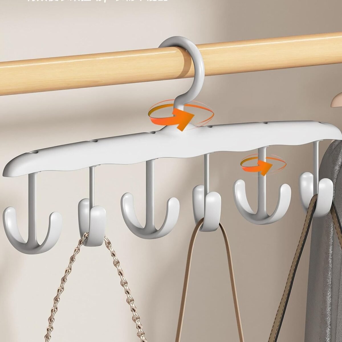 Rotatable Tank Top Hanger – Space Saving Closet Organizer for Dorms & Apartments (12-Hook) - Image 1