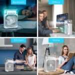 Portable Air Cooler Fan with 7-Color Light – Personal AC Fan - Image 6