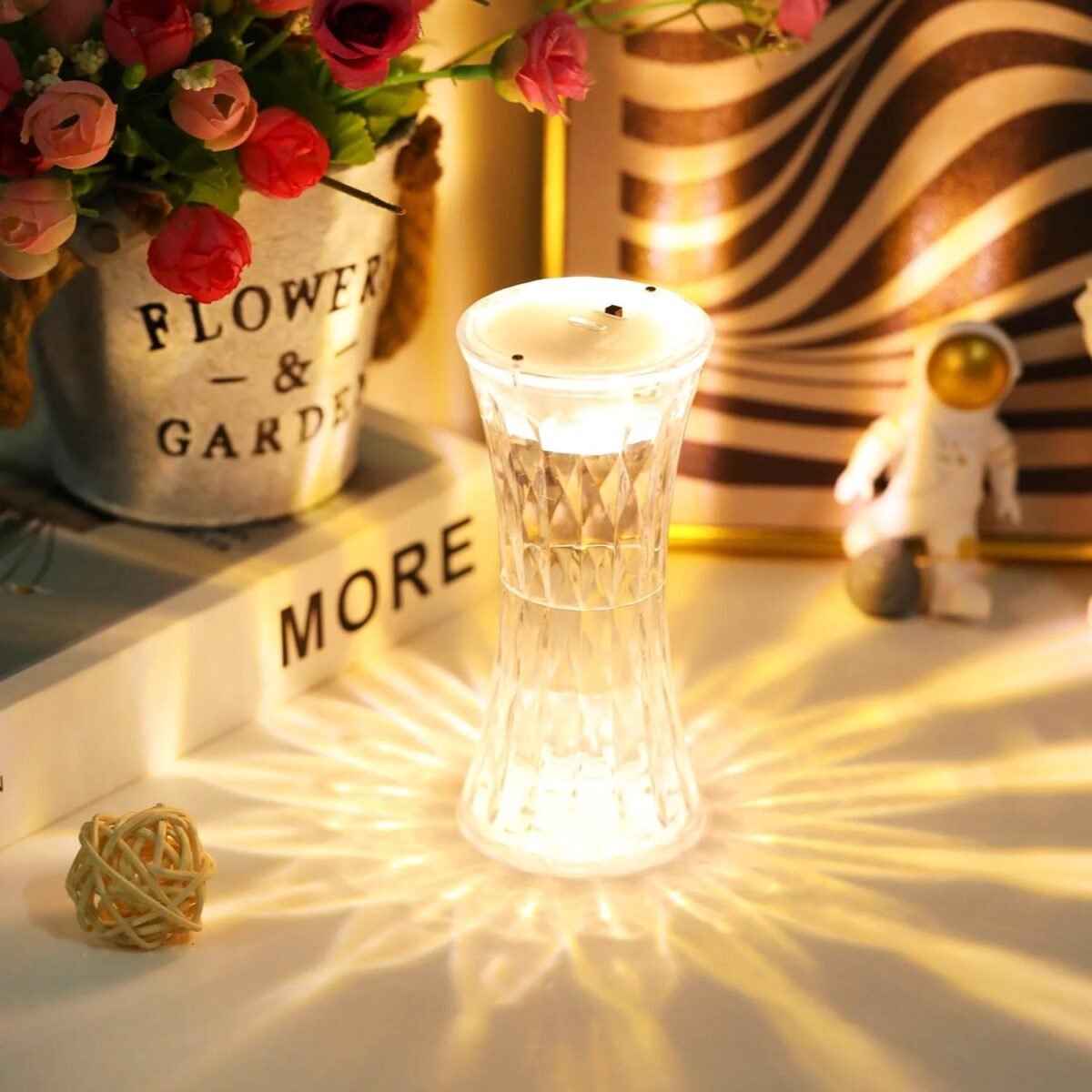 Crystal Table Lamp – Universal Soft Night Light & Study, Bedroom, Office & Children's Room (12Pc MOQ) - Image 1
