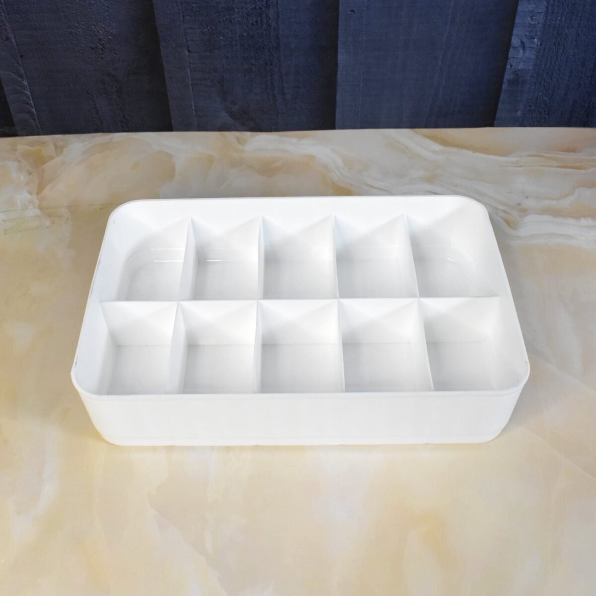 Multi-Function Desktop Drawer Storage Box 10 Grid Underwear Socks Box (2 Pc Set) - Image 3