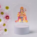 Beautiful 3D Lord Hanuman Frame with soft white light (1 Pc) - Image 7