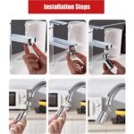 Splash Filter Faucet, Sink Faucet Sprayer Head Suitable for  Kitchen Bathroom Faucet - Image 7