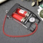 Dual-Cylinder Foot Pump, Portable Floor Bike Pump, 100PSI Air Pump - Image 3