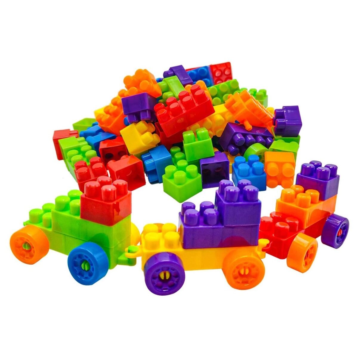 Multicolor Kids' Block Set for Fun & Learning (60 Pieces) - Image 1
