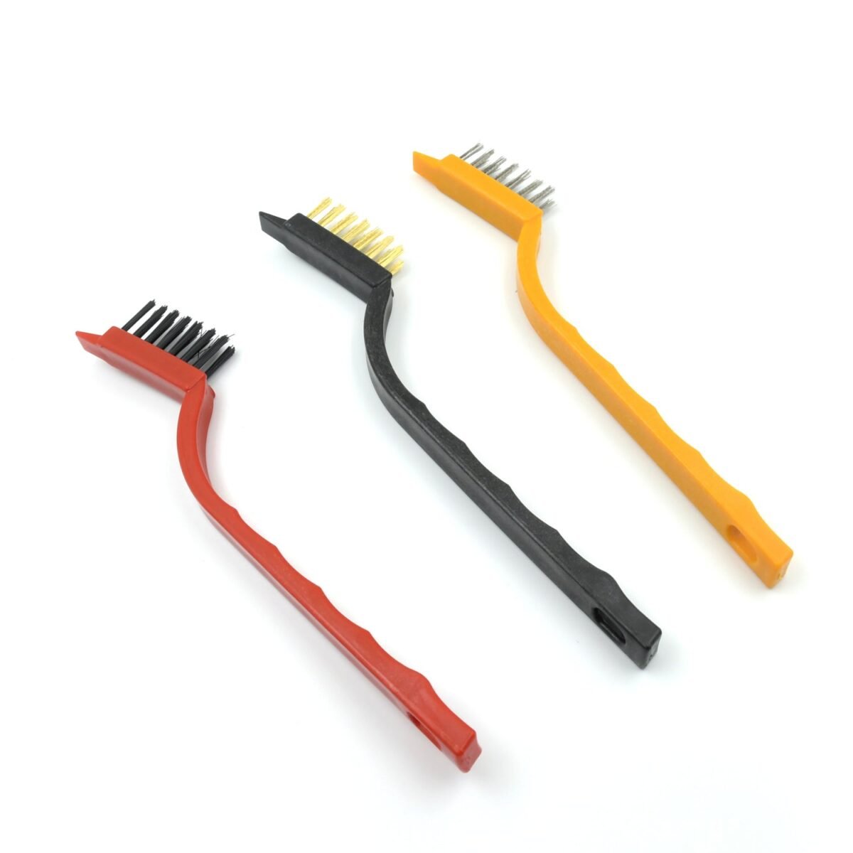 Mini Wire Brush Set - Brass, Nylon, Steel for Cleaning & Rust Removal (3 Pcs Set) - Image 4
