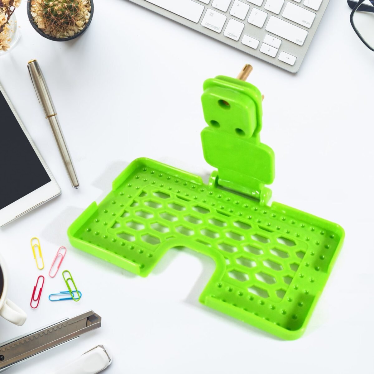 Multi-Purpose Wall Holder Stand for Charging Mobile, Just Fit in Socket and Hang (Mix Color / 1 pc) - Image 7