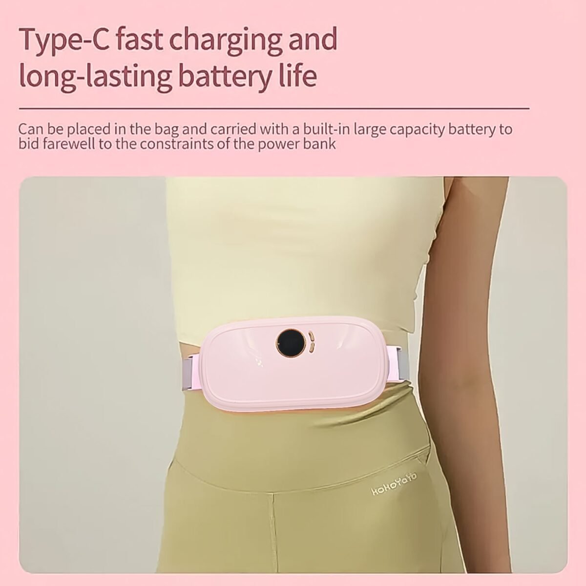 Rechargeable Smart Warm Palace Belt, Period Massager (1 Pc) - Image 7