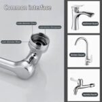 Rotating Splash Filter Faucet Sprayer Head Double O-ring Design For Bathroom Kitchen - Image 6
