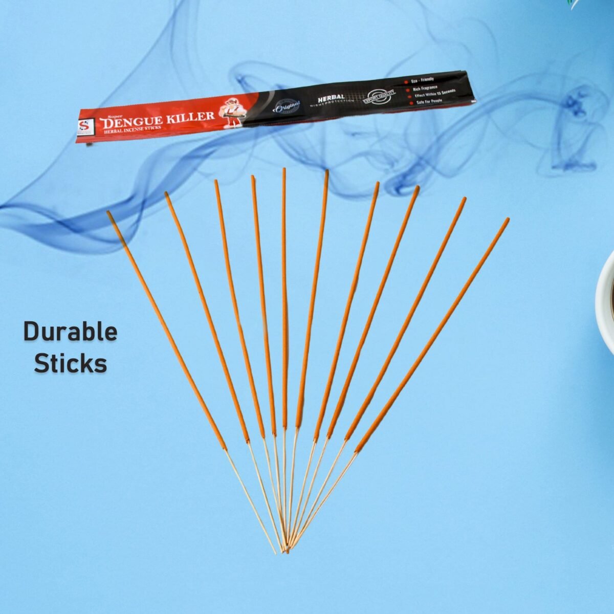 Mosquito Agarbatti Stick Herbal Mosquito Agarbatti  (1 Packet / 10 Sticks) (Incense Stick) - Image 1
