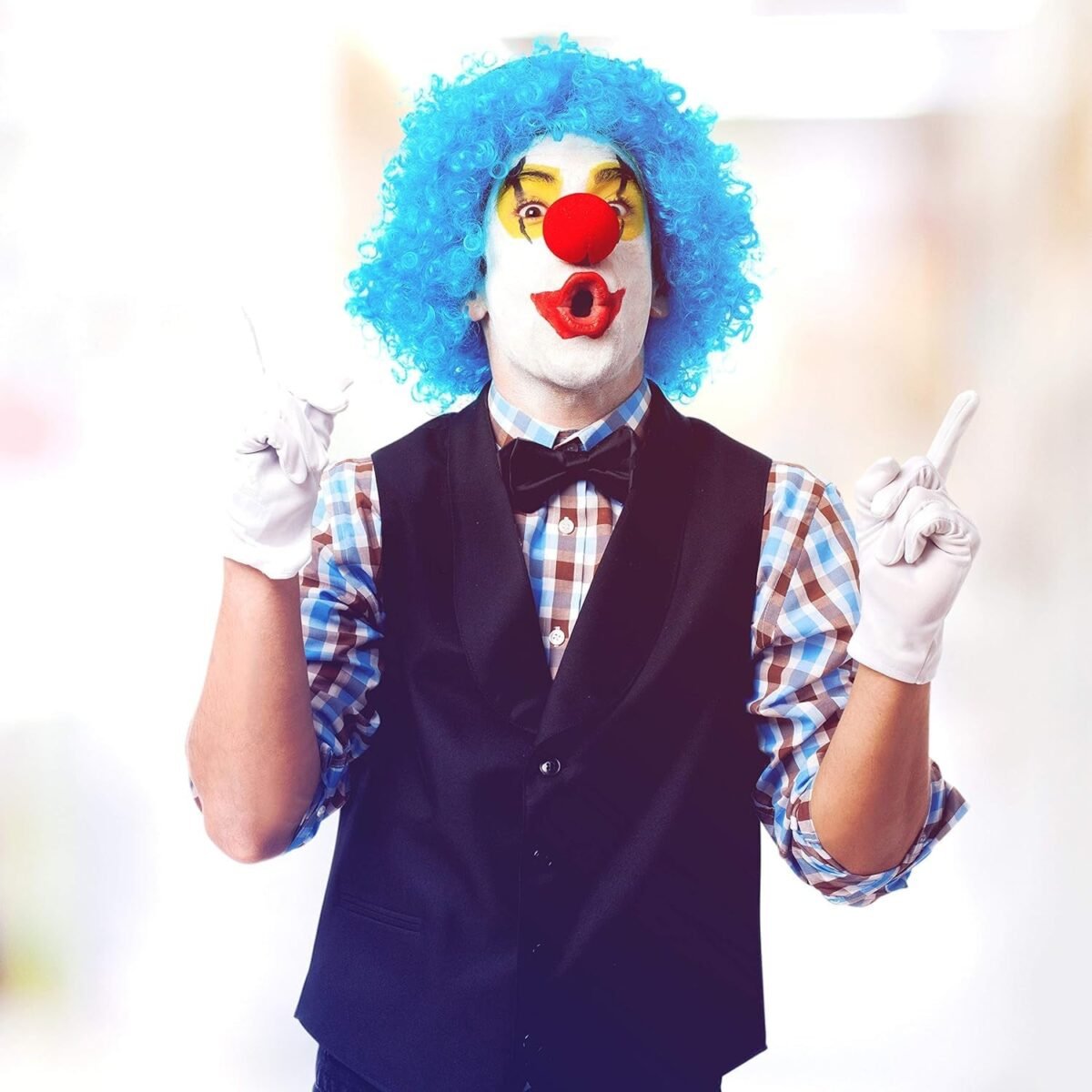 Small Plastic Joker Clown Nose toy (1 Pc / Mix Color & Design) - Image 4