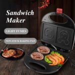 Double Sided Heating 750W Electric Sandwich Maker (1 Pc) - Image 6