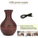 Mini Wooden Vase Pot Diffuser Cool Mist Atomization Humidifier (1 Pc) - Image 6