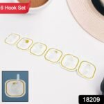 TRANSPARENT ADHESIVE WALL HOOK (6 PCS SET) - Image 3