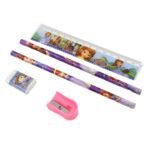 5 in 1 Mix Stationery Gift Set for Kids, Stationary Set Including 2 Pencil, Ruler, Rubber, Pencil Sharpener, School, Office Product Gift (5 Pcs Set) - Image 4