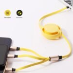 3 in 1 Retractable Charger Charging Cable (1 Pc / Mix Color) - Image 6