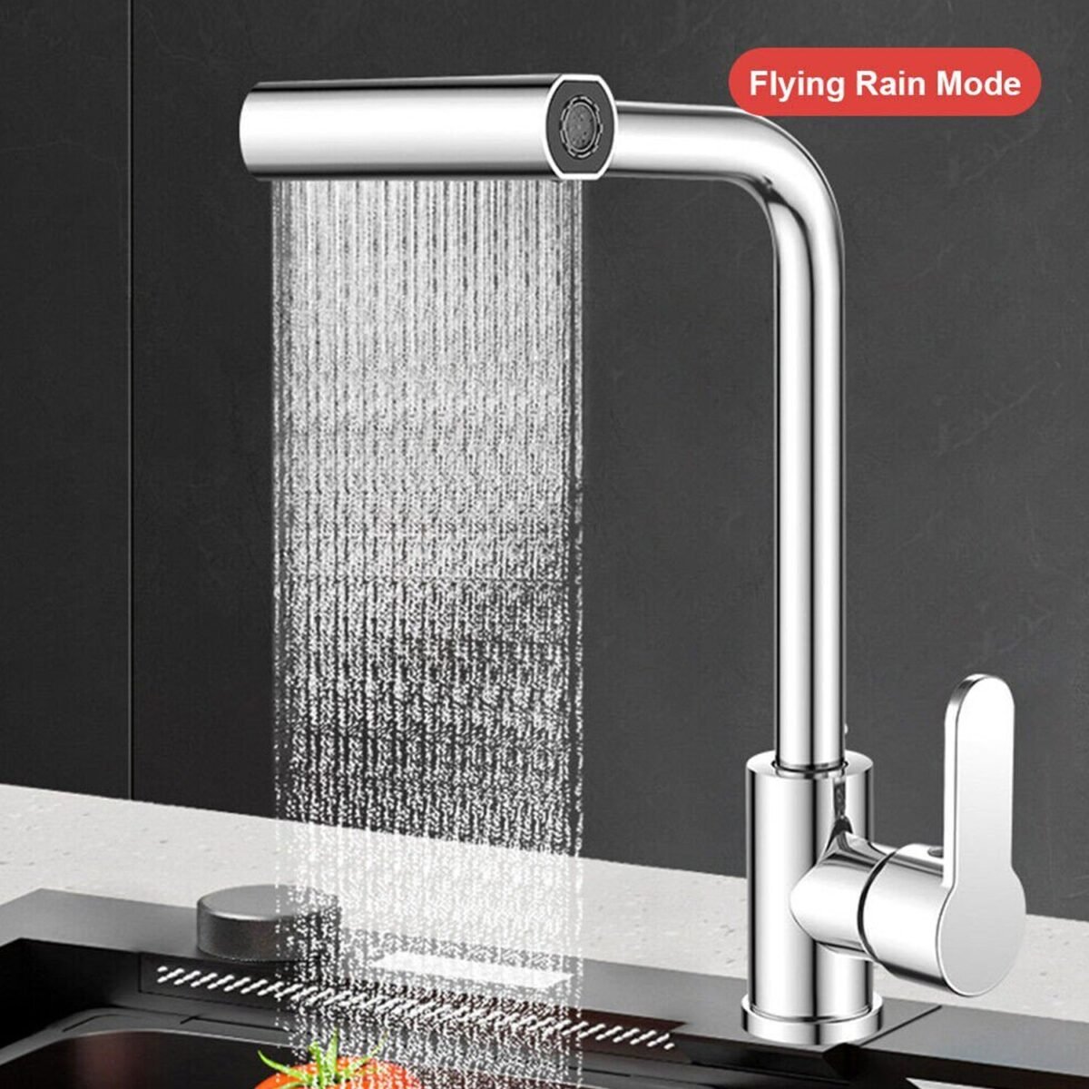 360° Rotating Waterfall Kitchen Faucet – Touch & Swivel Sink Extender (4 In 1 ) - Image 6