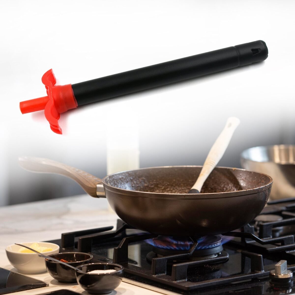 Stainless Steel Gas Lighter for Kitchen Stoves (1 Pc) - Image 1