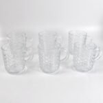Glass Coffee & Tea Cup / Mug With Handle, Water glass (6 pcs Set / 225 ML) - Image 5
