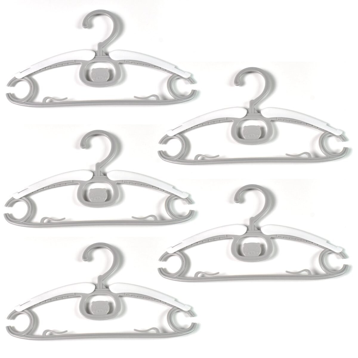 Large Dress Hanger Plastic Adjustable Cloth Hanger (5 pcs Set) - Image 5
