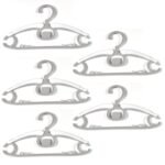 Large Dress Hanger Plastic Adjustable Cloth Hanger (5 pcs Set) - Image 5