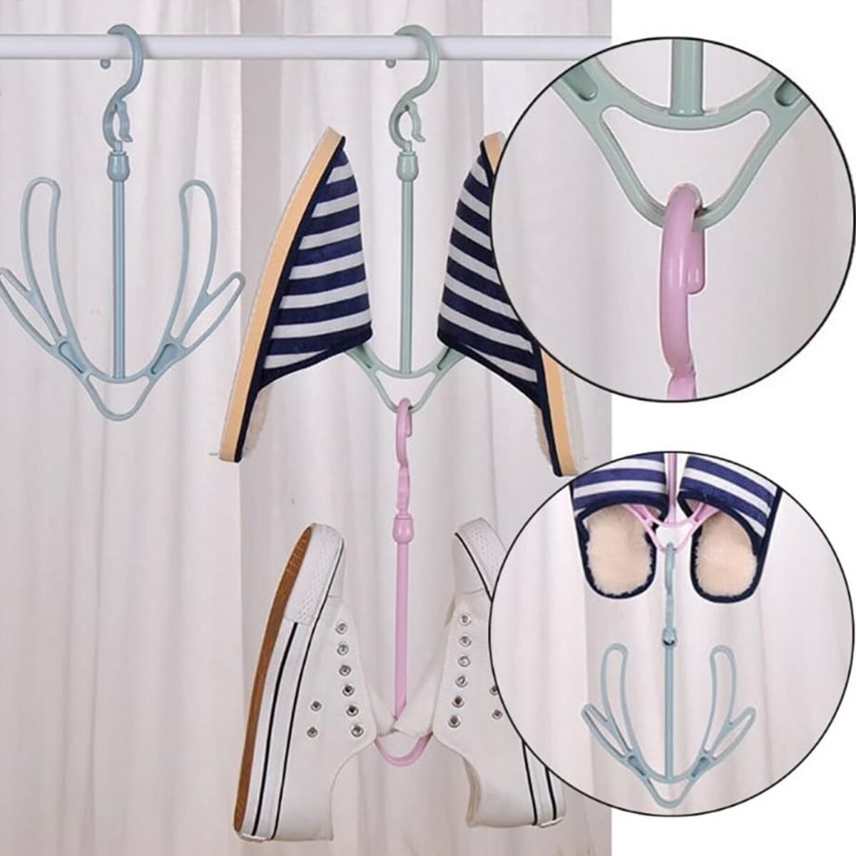 Shoes Drying Hanger, Rotatable Shoe Hanging Racks for Balcony Closet (1pc) - Image 5