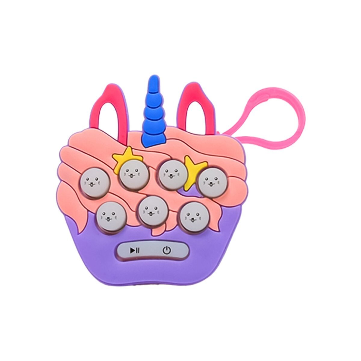 Mini Push Bubbles Game with Keychain & Music Game (1 Pc) - Image 1