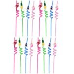 Reusable Plastic Straws (12 pcs Set / Mix Design) - Image 5