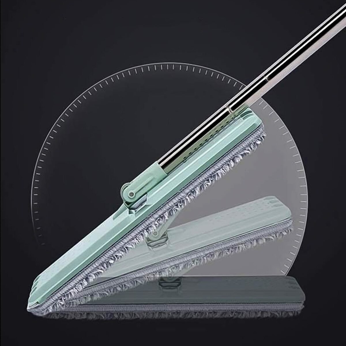 Scratch Cleaning Mop with 2 in 1 Self Clean Wash Dry Hands Free Flat Mop - Image 7