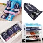 Shoes Storage Bag Closet Organizer Non-Woven Travel Portable Bag (1 Pc / ) - Image 3