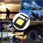 LED Battery Operated Keychain Flashlight with Folding Bracket Bottle Opener (1 Pc) - Image 4