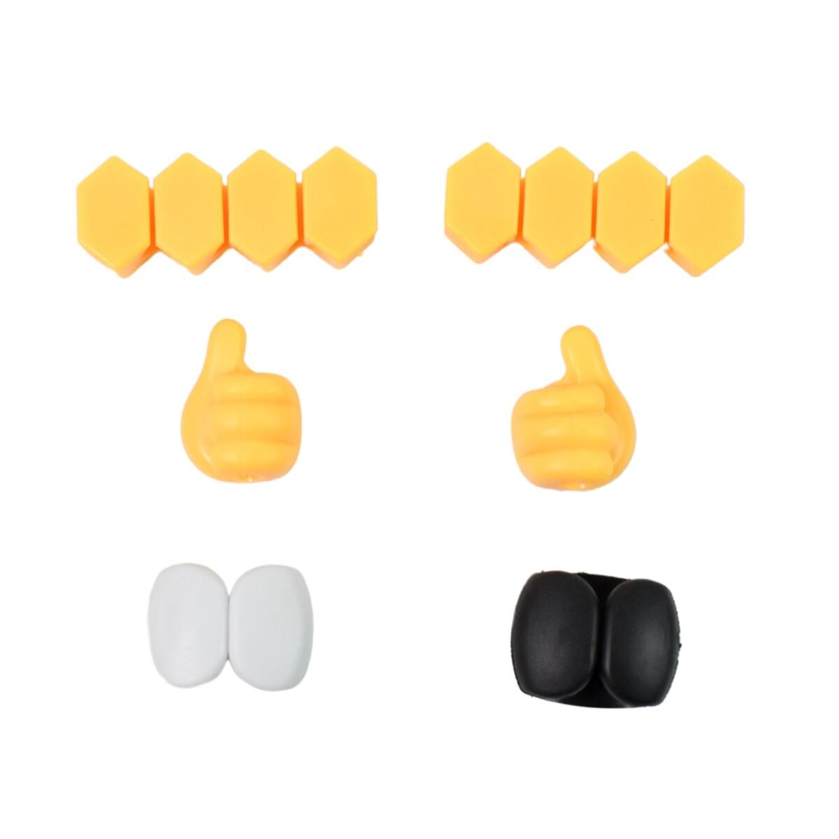 Self Adhesive Hooks for Cable Clips, Desktop Cable Organizer (6 Pcs Set / Mix Design) - Image 1
