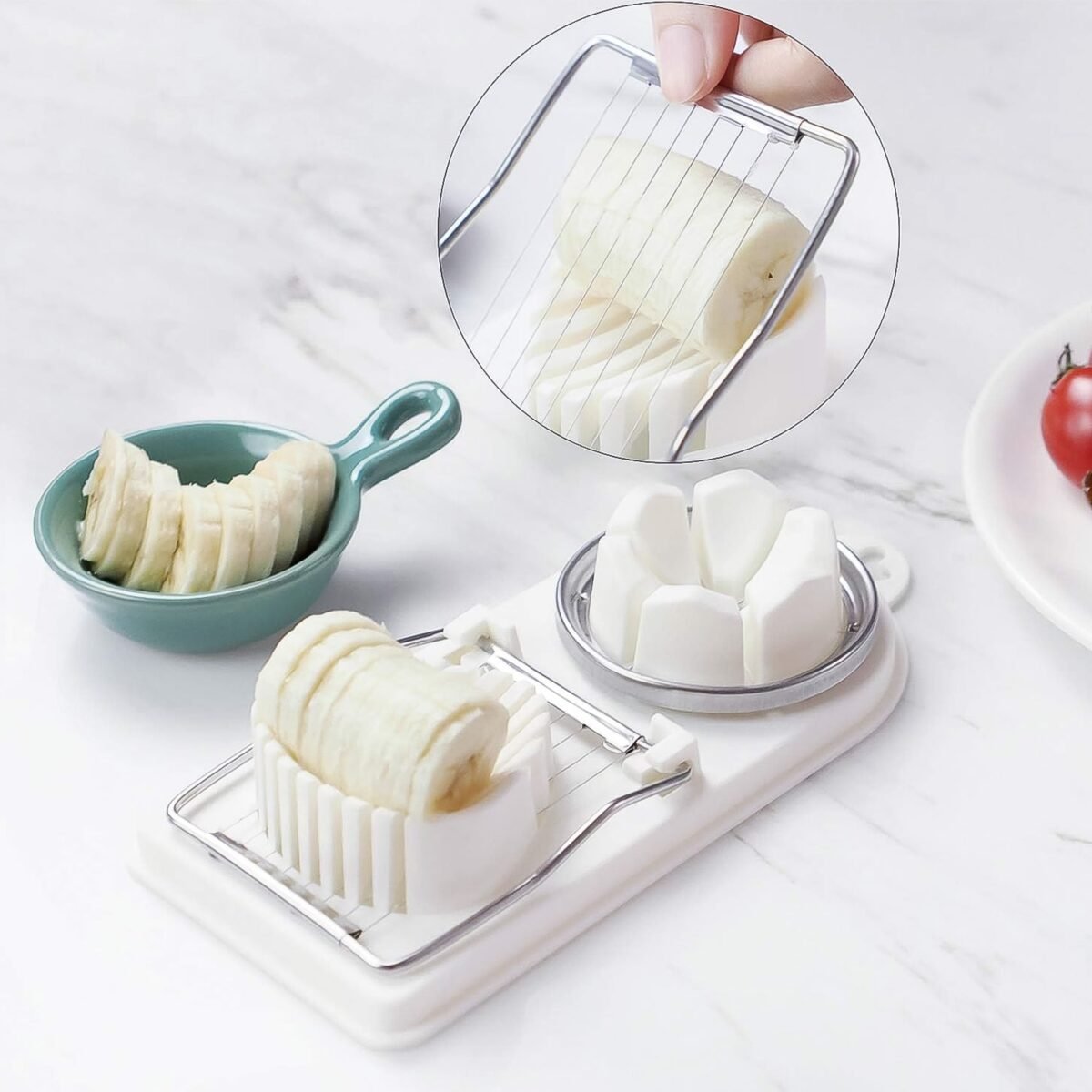 2 In 1 Egg Slicer, Egg Cutter For Hard Boiled Eggs - Image 4