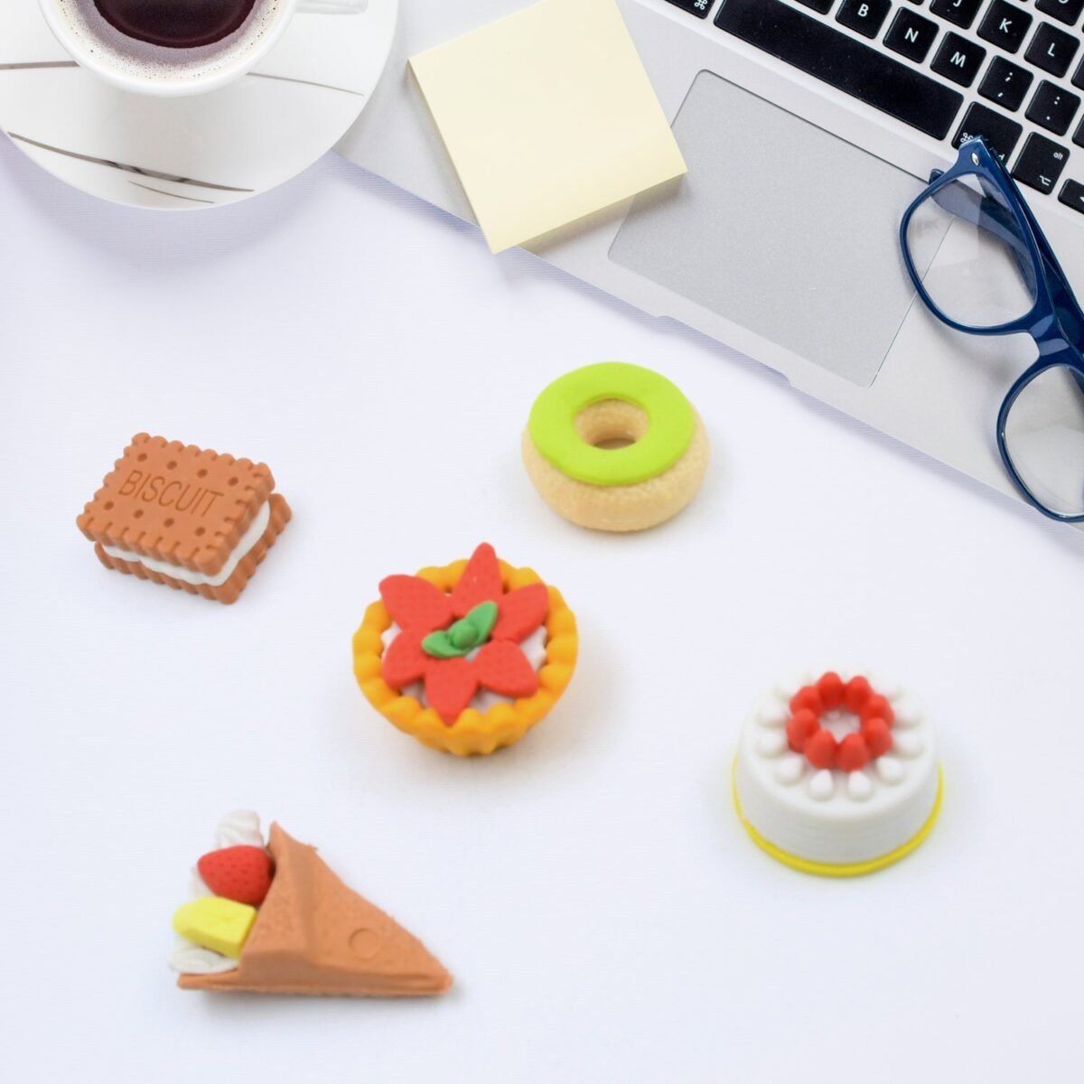 3D Fast Food Erasers Set, Cute Mini Colorful Erasers for Kids Gift & School (5 Pcs) - Image 3