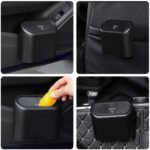 Plastic Mini Car Trash Can / Bin with Lid (1 Pc / With Brown Box) - Image 6
