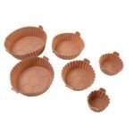Air Fryer Reusable Silicone Pot with Handles (6 Pc set) - Image 5