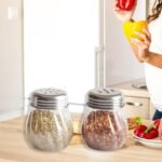 Apex Oregano & Chilli Flakes Dispenser Set – 2 Pcs Plastic Spice Shaker with Stainless Steel Lid - Image 7