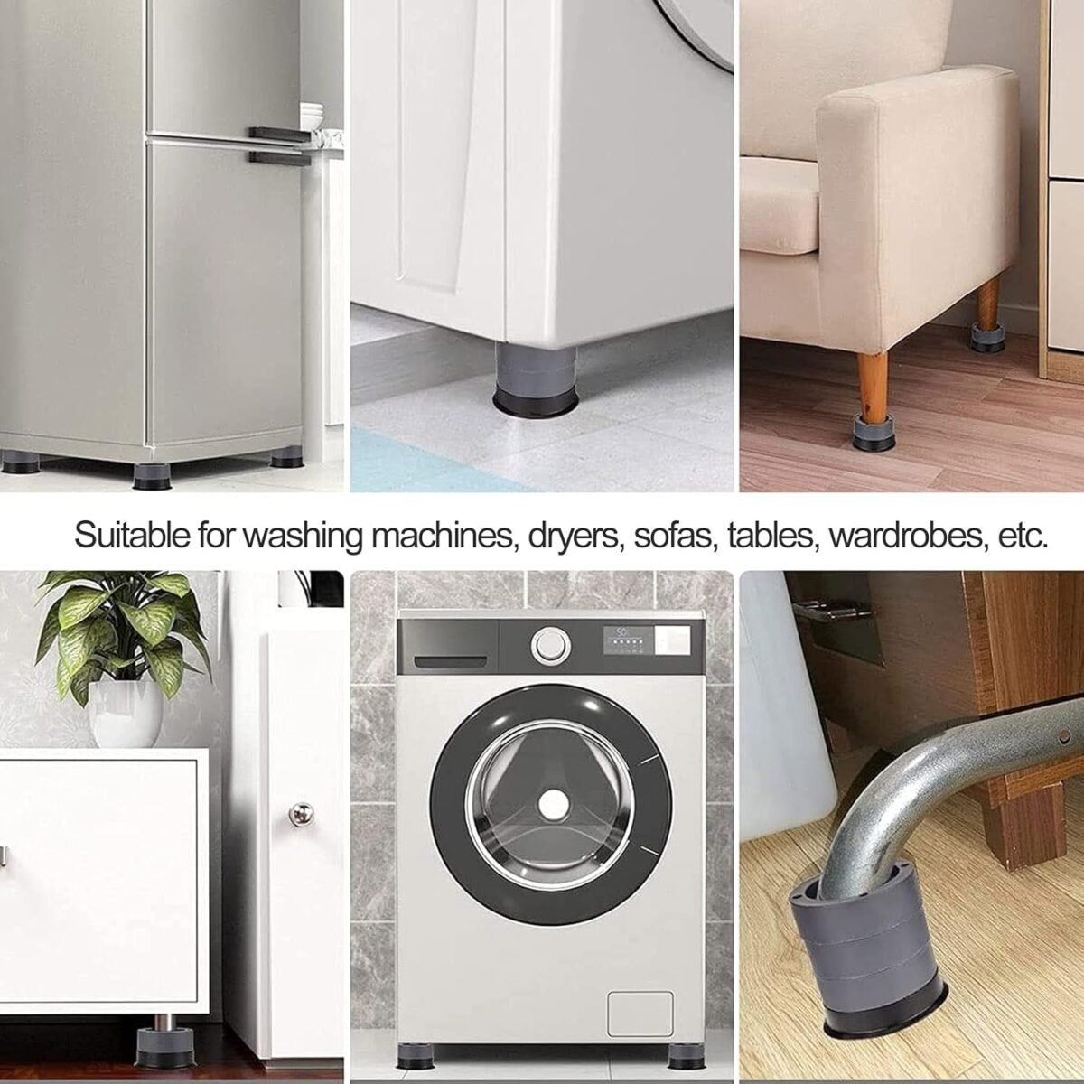 Round Washing Machine Support Pad (4 Pcs Set) - Image 7
