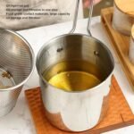 Small Deep Frying Pot With Strainer Basket (2 Pc Set) - Image 4