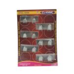 Self-Adhesive Wall Hooks (6 Pcs): Stainless Steel, Multipurpose for Home - Image 4