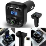 CAR-X8 Bluetooth FM Transmitter Kit with Dual USB Fast Charger - Image 3