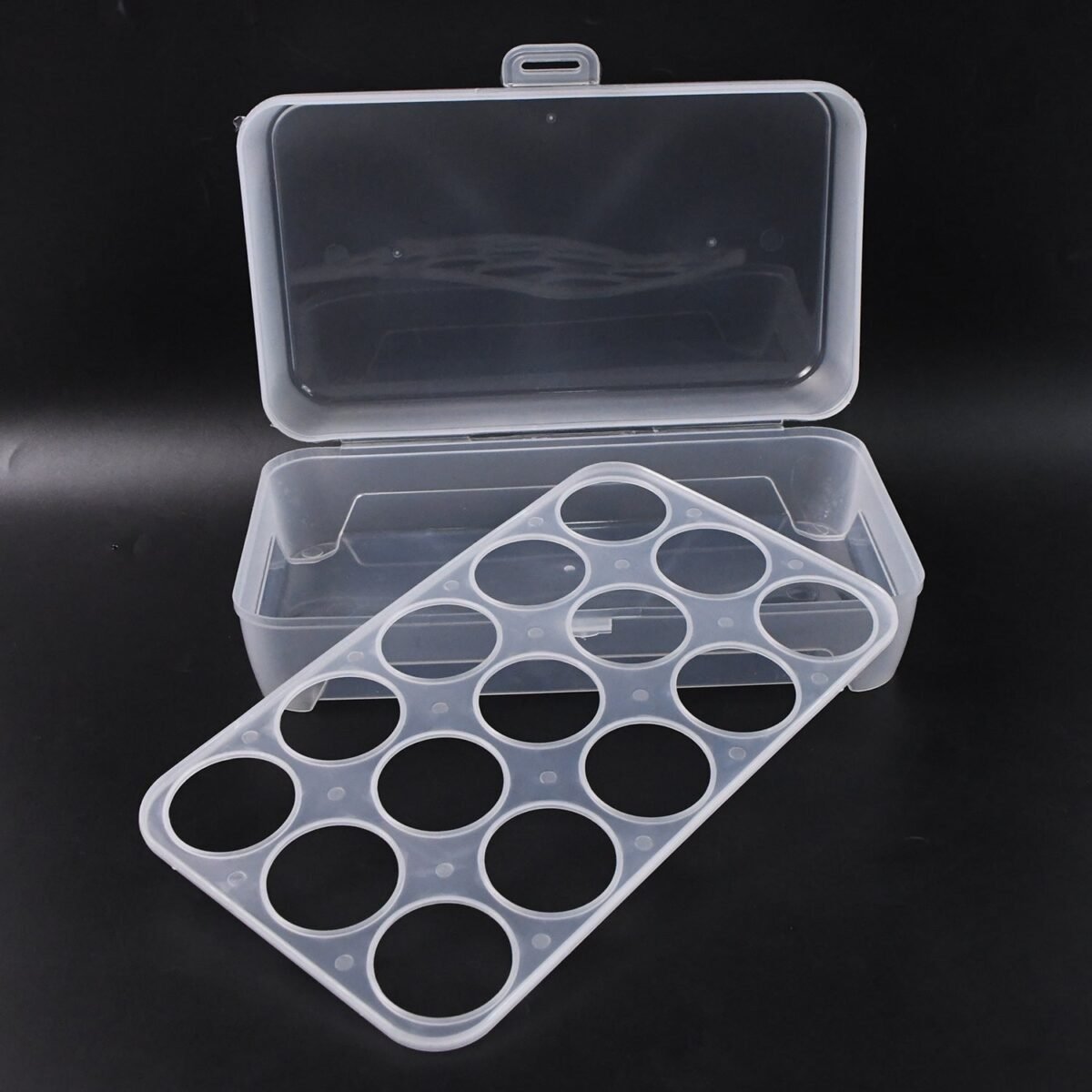 Plastic Egg Storage Container Holder for Refrigerator Egg Tray Holds 15 Eggs (1 Pc) - Image 5