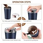 Stainless Steel Coffee Grinder Machine 300w (Multi Blades Grinder) - Image 6