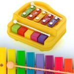2 in 1 Baby Piano Xylophone Toy for Toddlers, 5 Multicolored Key Keyboard Xylophone Piano, Preschool Educational Musical Learning Instruments Toy for Baby Kids Girls Boys 3+ Years (1 Pc) - Image 4