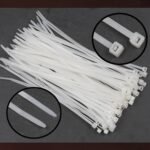 10Inch Nylon Self Locking Cable Ties, Heavy Duty Strong Zip Wire Tie. Pack of 100 - Black - Image 3